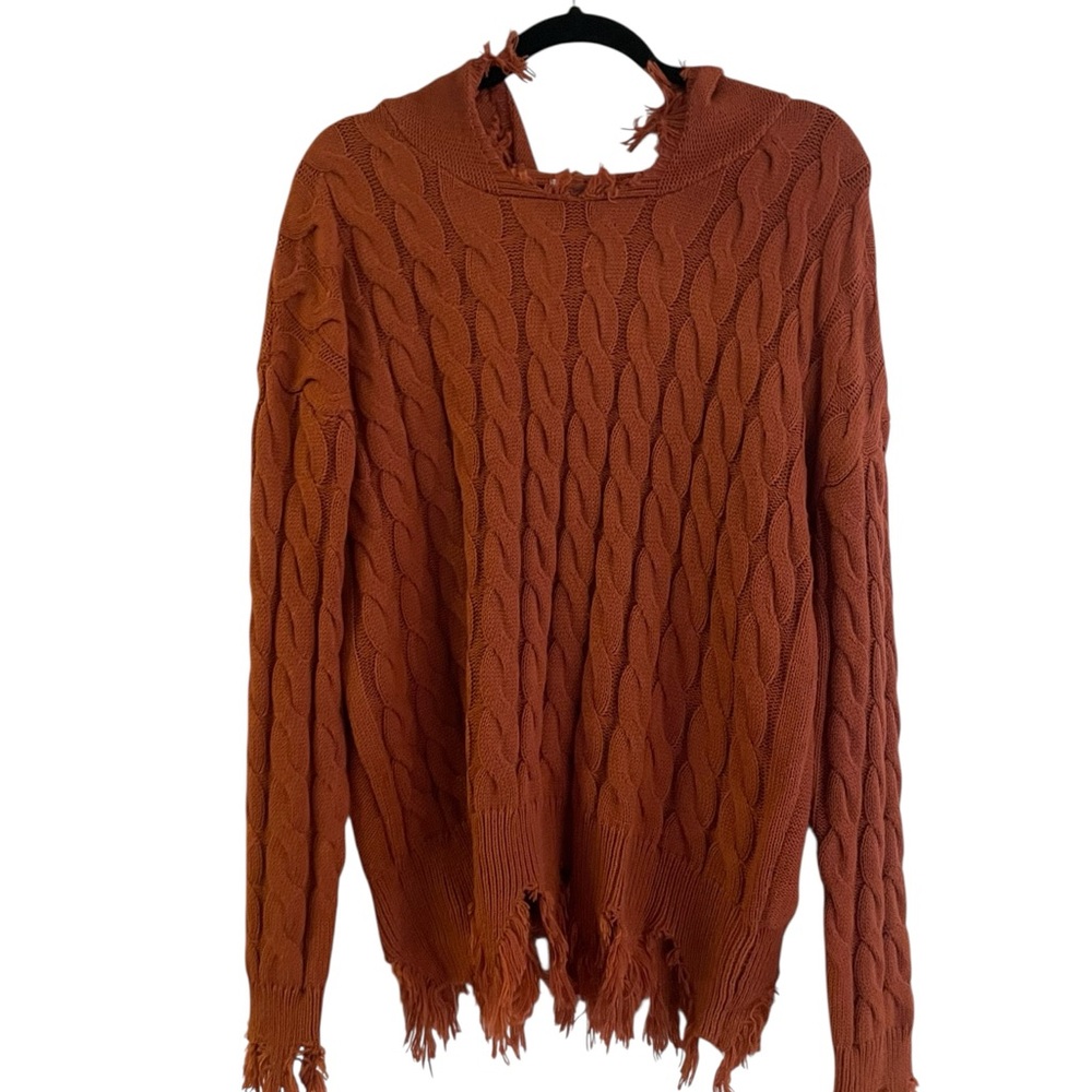 Cable Knit Cowl Sweater